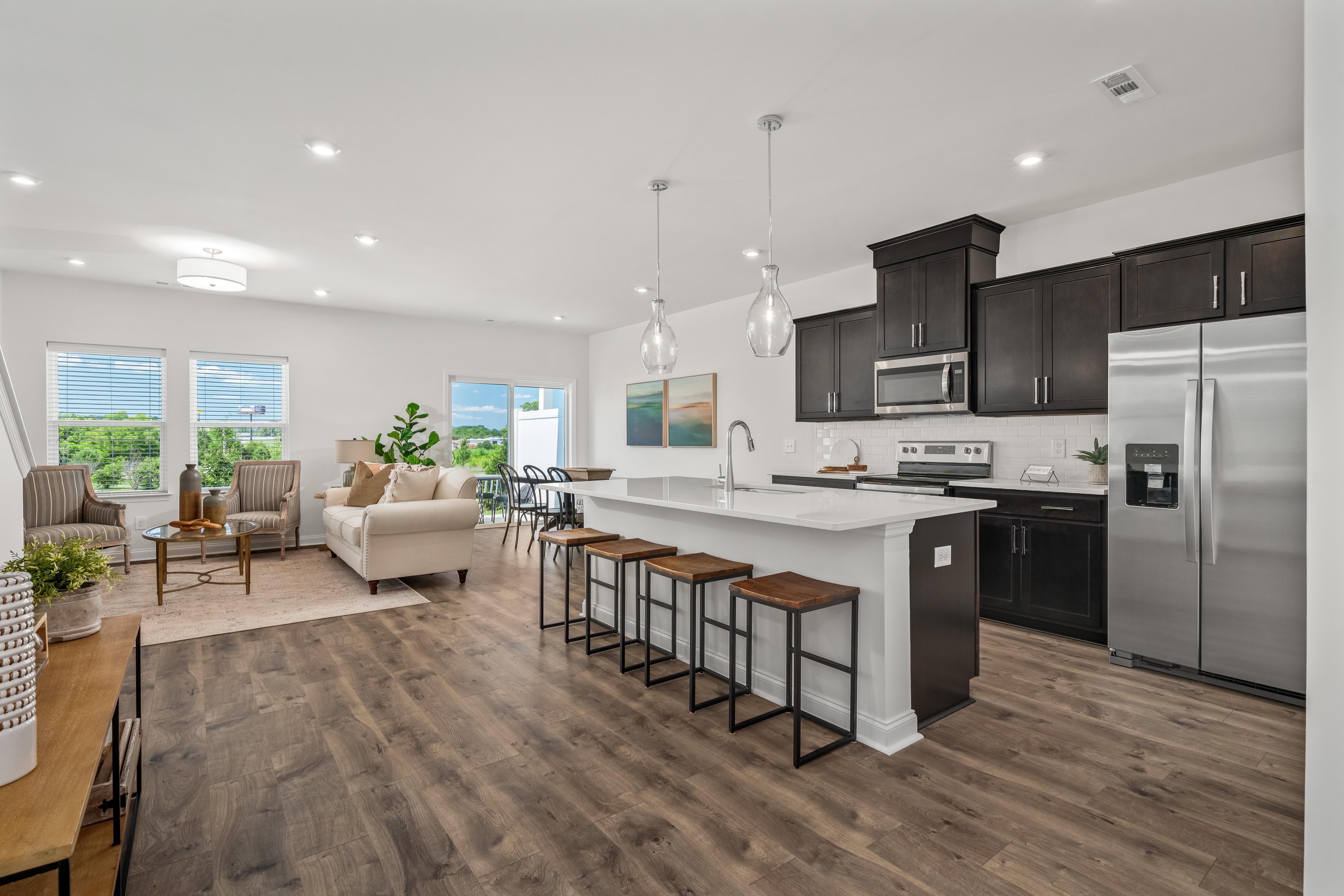 new townhome kitchen