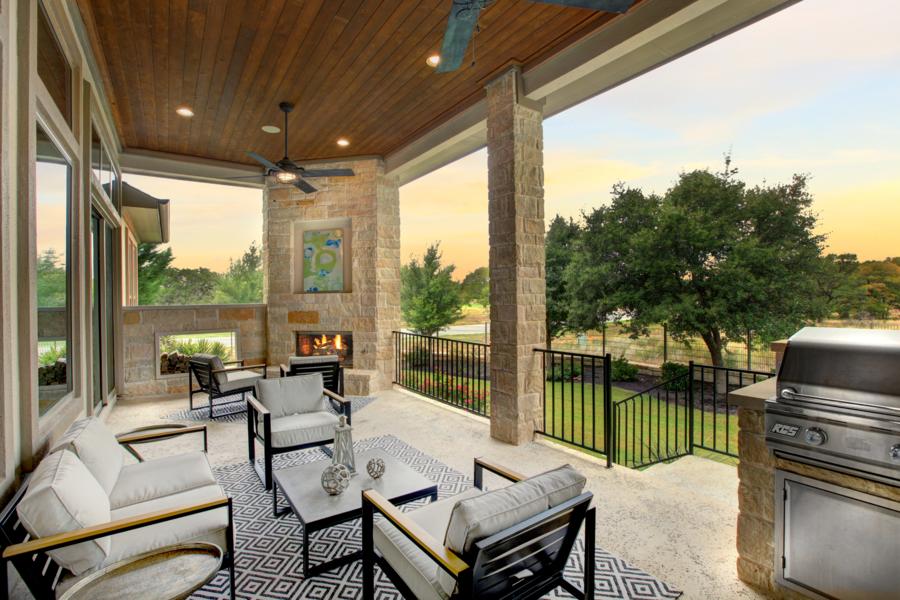 The Castella II Outdoor Living Area