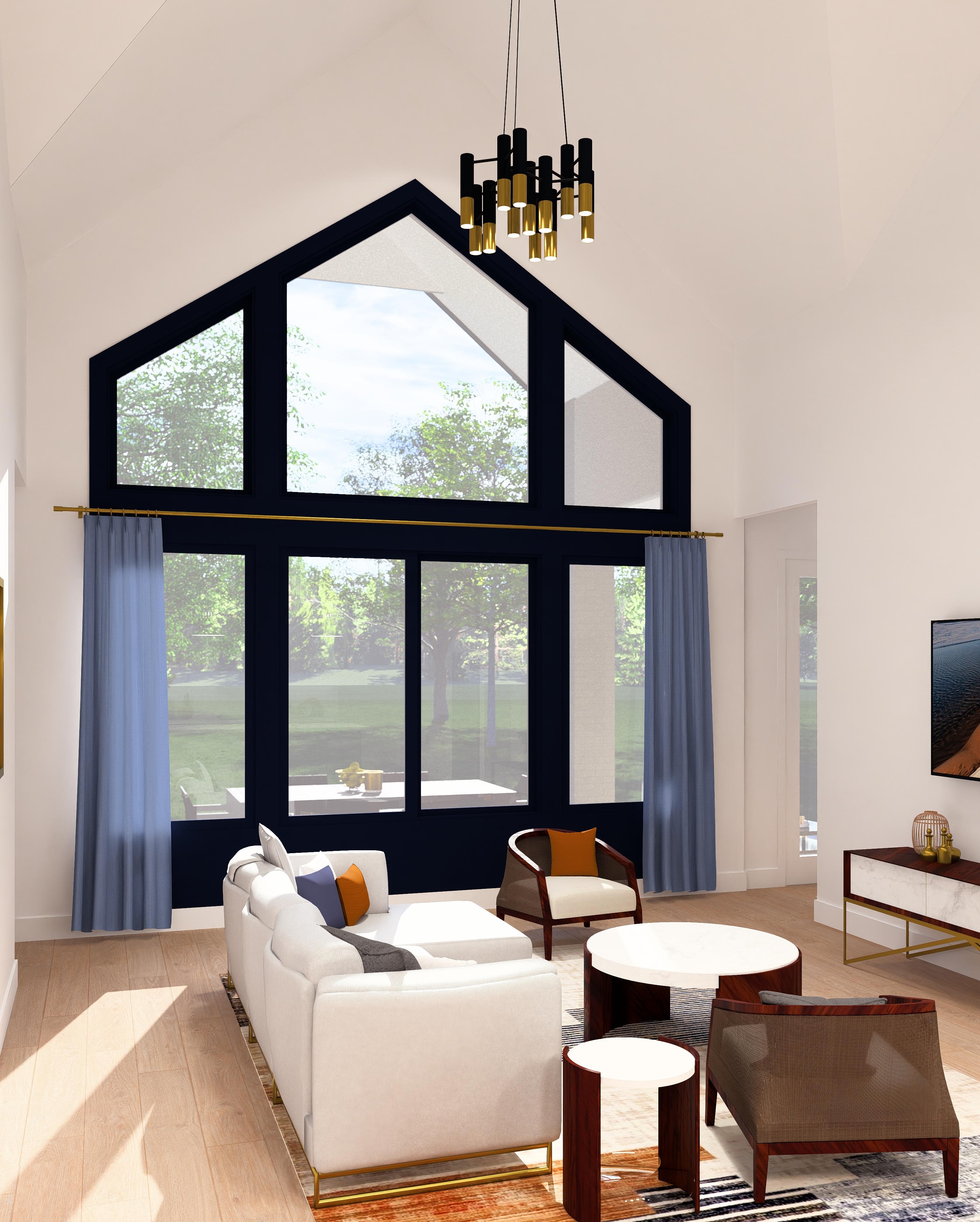 custom home family room