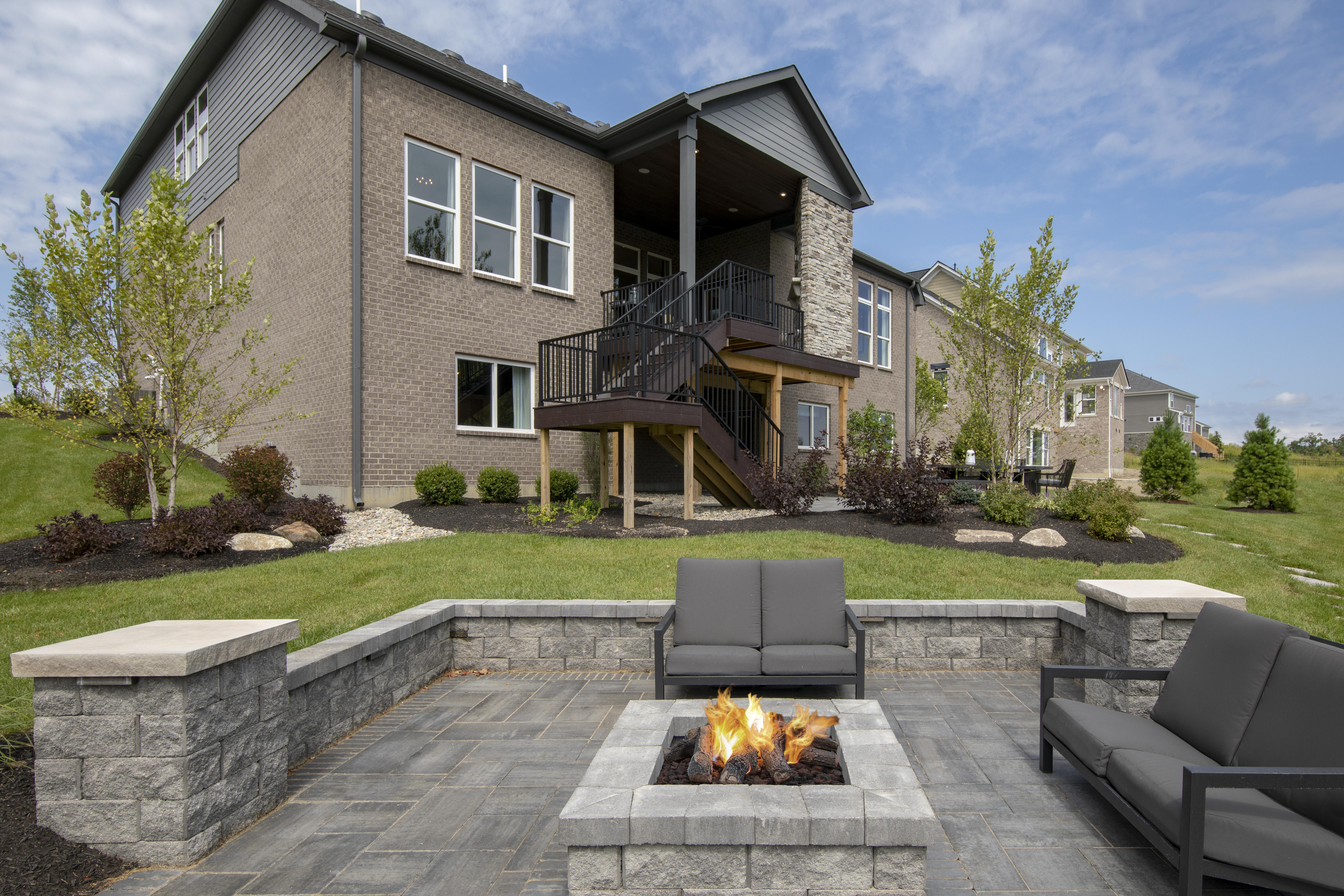 patio with firepit